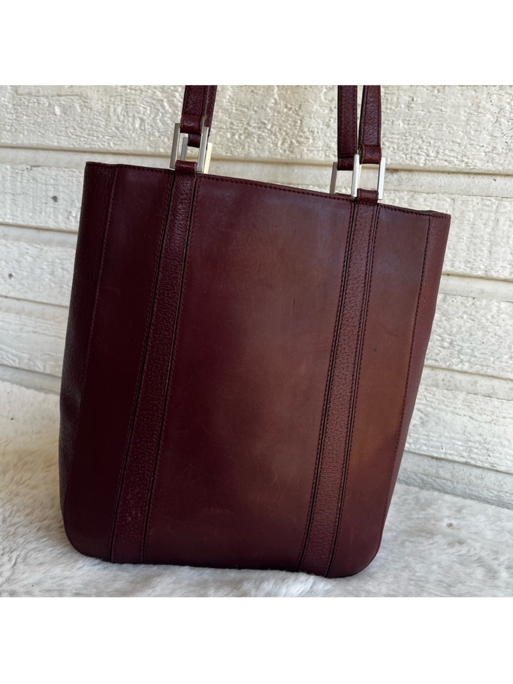COACH Burgundy Y2K Magazine Tote Shoulder Bag 6706 Vintage - Picture 4 of 13